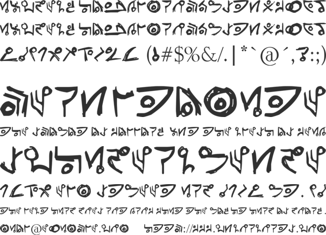 Unitology (Dead Space) font preview