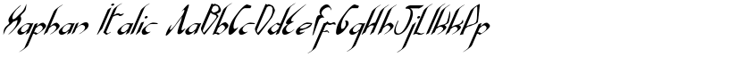 Xaphan Italic font