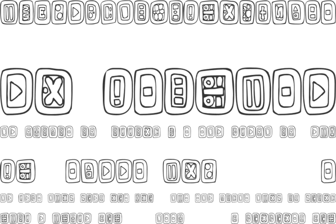 FE Natural Signs font preview