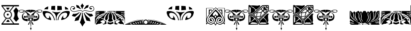 Nouveau Rococo Deco Dings I Regular font