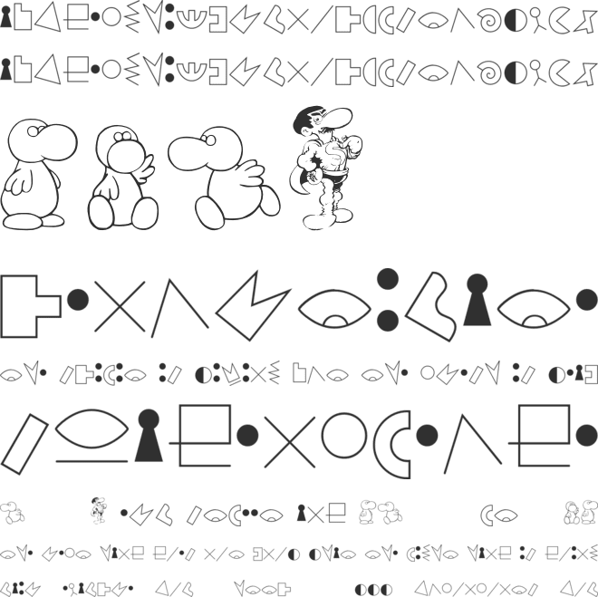 JMH Alfabeto Petiso font preview