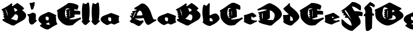 BigElla font