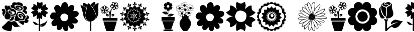 Flower Icons Regular font