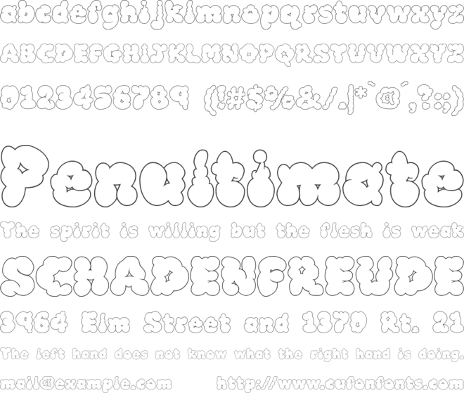 McKloud font preview