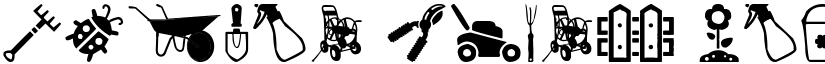 Garden Icons Regular font