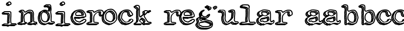 IndieRock Regular font