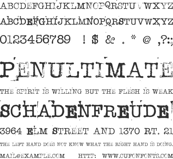 STAMPWRITER-KIT font preview