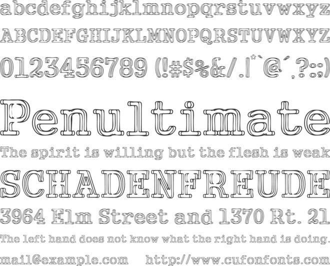 Neo-Writer font preview