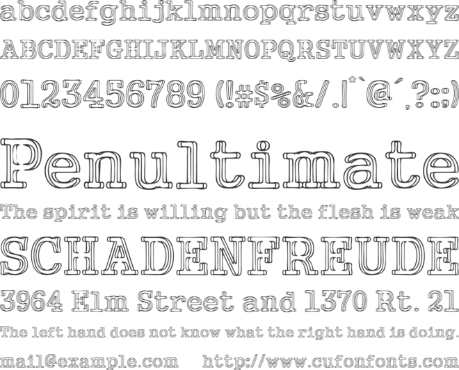 Neo-Writer font preview