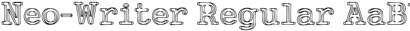 Neo-Writer Regular font
