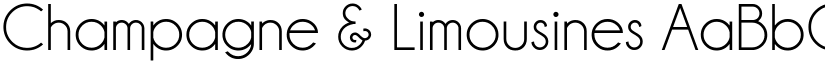 Champagne & Limousines font