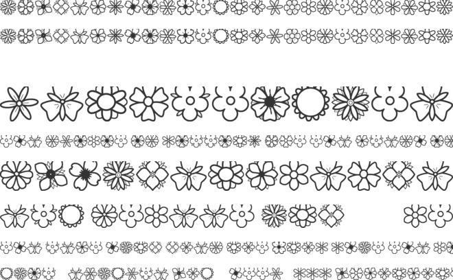 Second Flowers St font preview