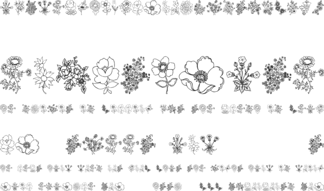 In my garden font preview