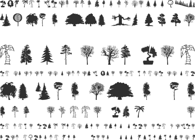 wmtrees1 font preview