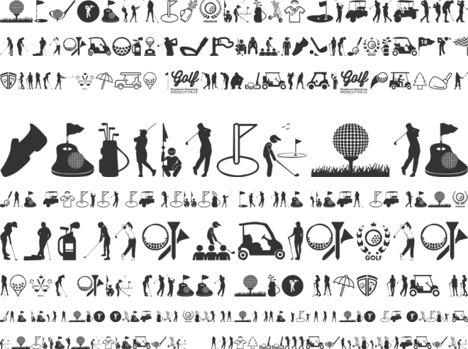 Golf Icons font preview