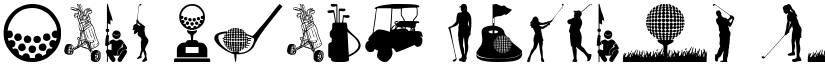 Golf Icons Regular font