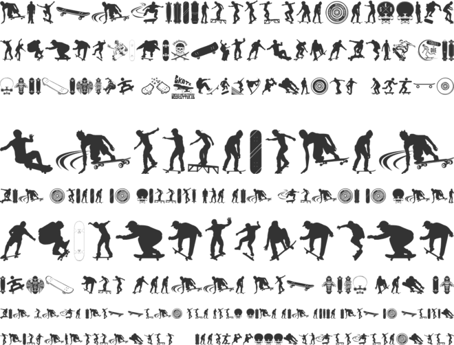 SKATE font preview