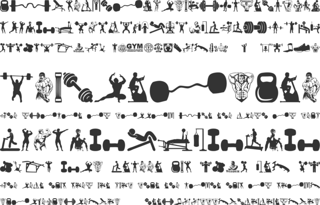 GYM font preview