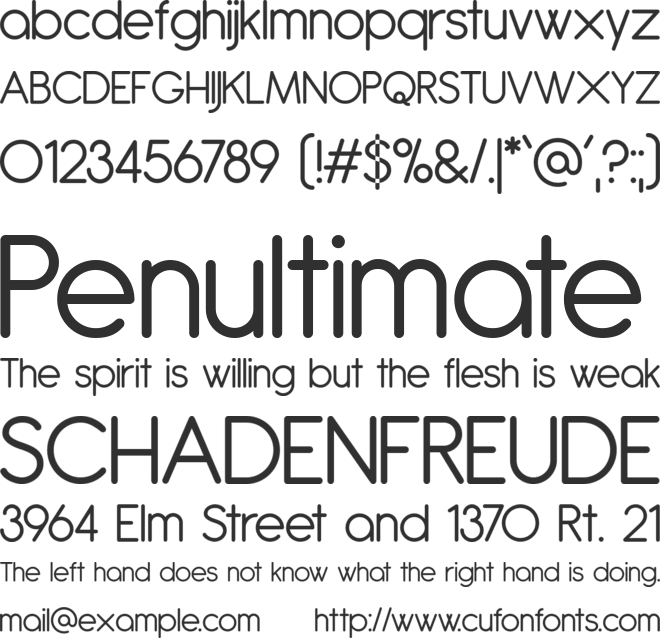 Antipasto font preview