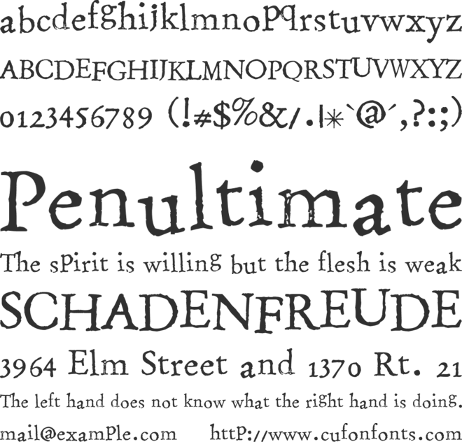Stamping Nico font preview