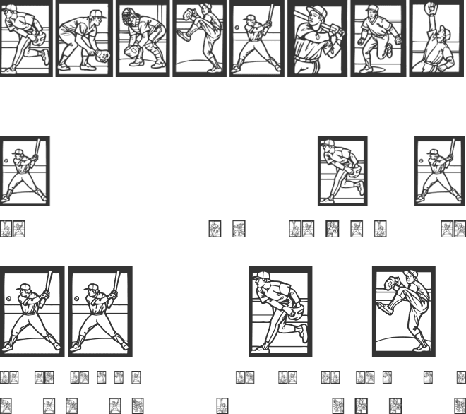 Baseball font preview