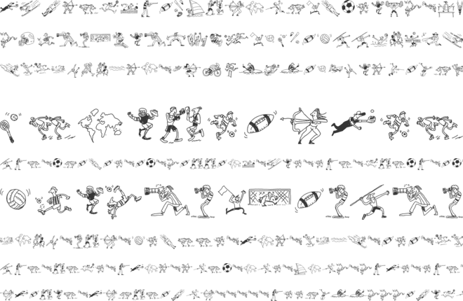 Cartoon 4 Sports font preview