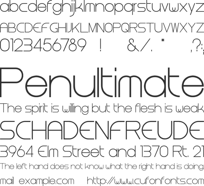 Steiner font preview