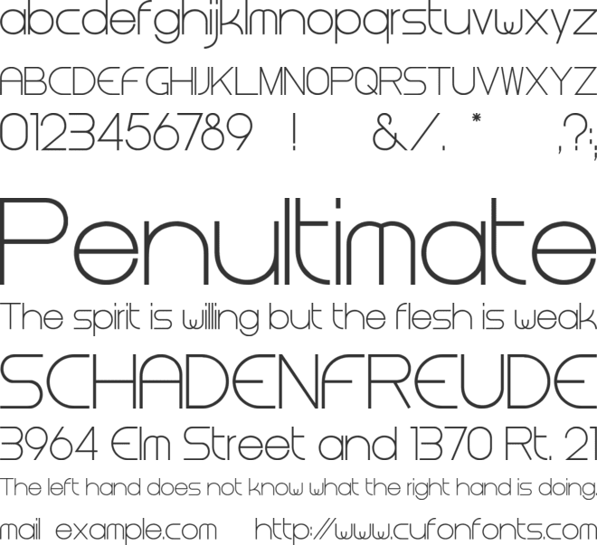 Steiner font preview