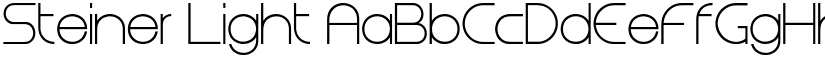 Steiner Light font