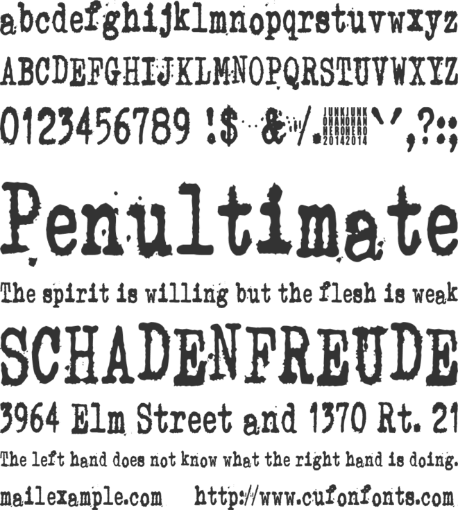 Zombie Queen 2 font preview