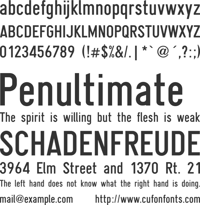 Gliscor Gothic font preview