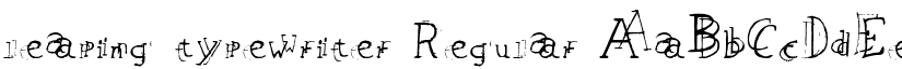 leaping typewriter Regular font