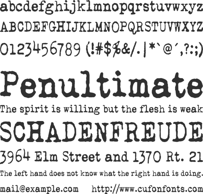 QWERTYpe font preview