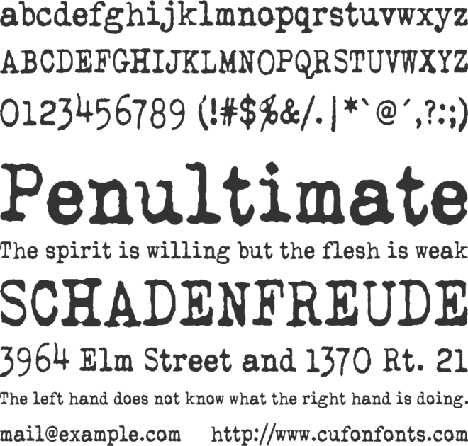 QWERTYpe font preview