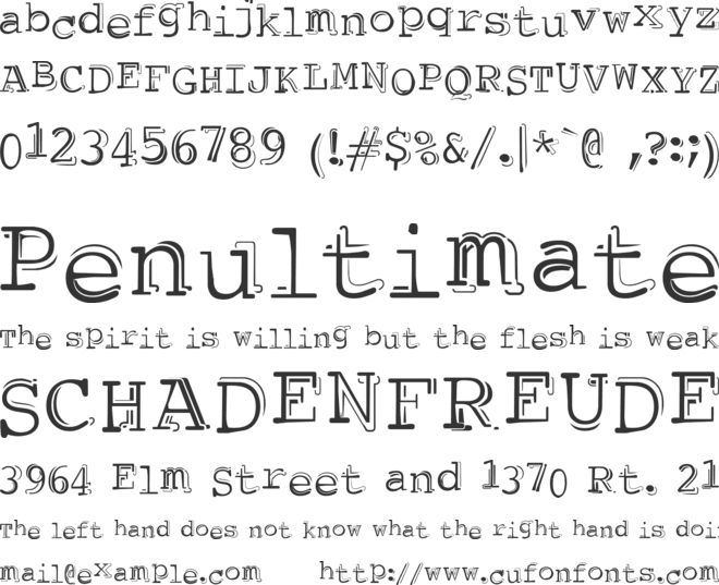 dubble trubble font preview