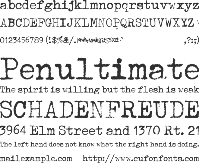 Mechanical Machine font preview