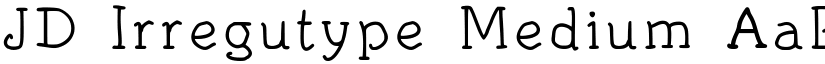 JD Irregutype Medium font