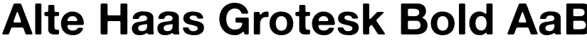 Alte Haas Grotesk Bold font