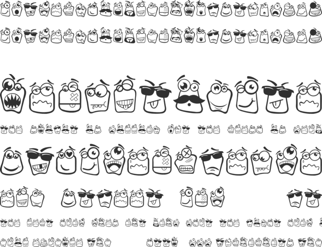 Alin Square Emoji font preview
