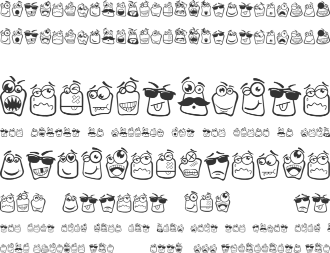 Alin Square Emoji font preview