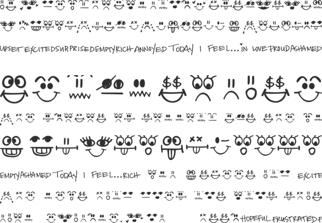 Today I Feel font preview