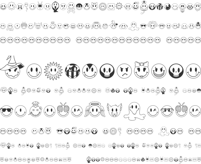 JLS Smiles Sampler font preview