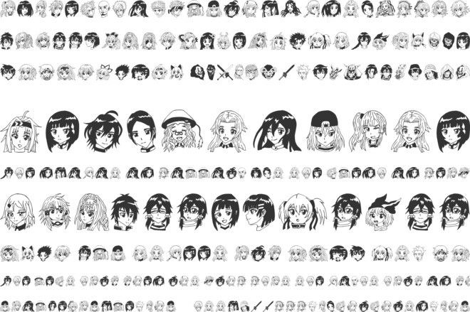 SAO Image font preview