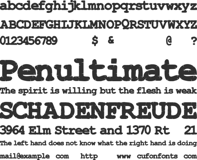 StitchyTimes font preview