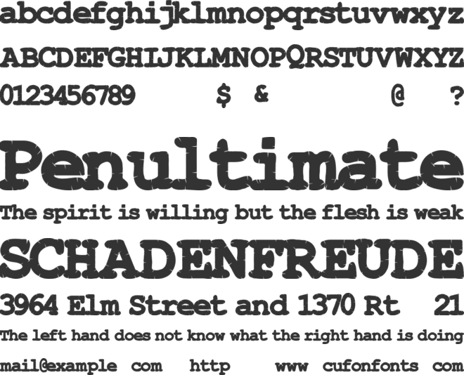 StitchyTimes font preview