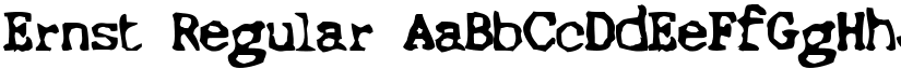 Ernst Regular font