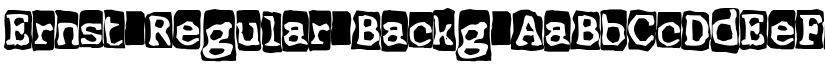 Ernst Regular Backg font