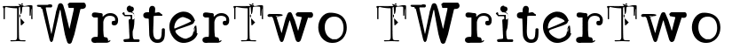 TWriterTwo TWriterTwo font