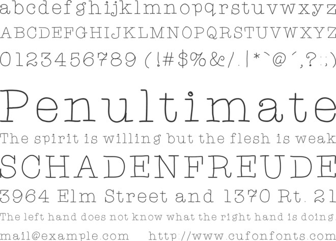 TARJustAMonday font preview