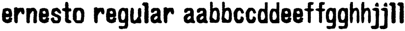 Ernesto Regular font
